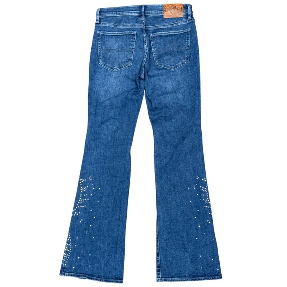 LUCKY BRAND "Luckly Legend" Women's NWOT Studded Sweet Mid Rise Flare | Size 6 - Picture 8 of 16